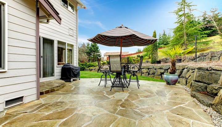 Beautifully Textured and Patterned Concrete Patios in Nashville, Tennessee